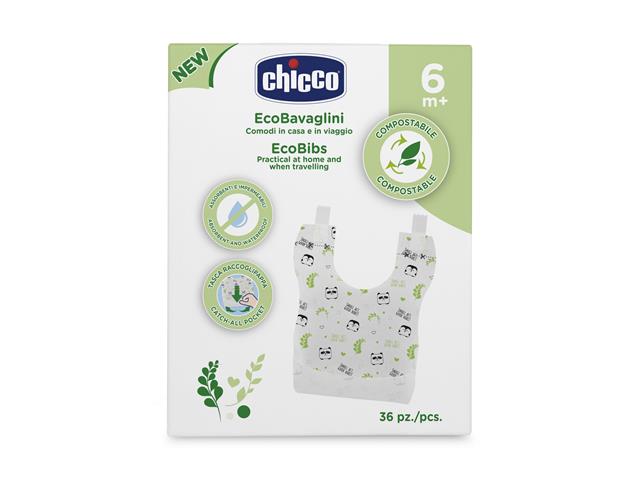 Chicco 00010399000000 Śliniaczki jednorazowe kompostowalne interakcje ulotka śliniak - 36 szt.