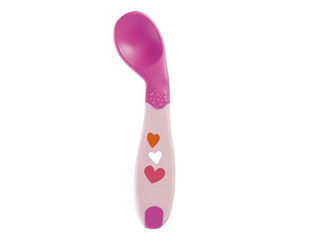 Chicco 00016100100000 Pierwsza Łyżeczka Różowa 8 M+ interakcje ulotka łyżka - 1 szt.