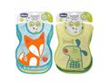 Chicco 00016301300000 Śliniaczki do karmienia 6m+zielony (3pcs) interakcje ulotka śliniak  3 szt.