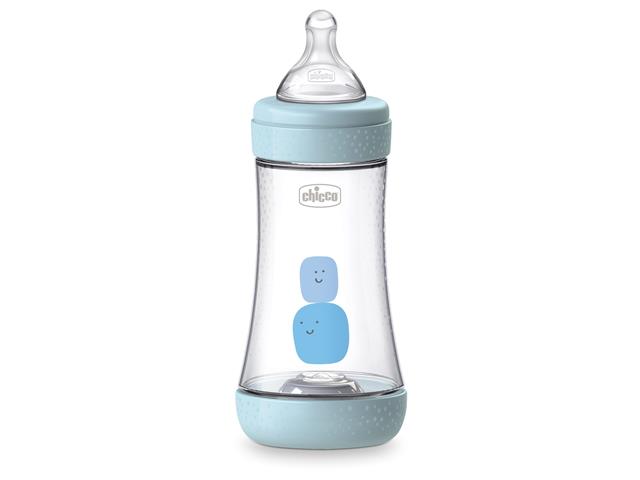 Chicco 00020223200040 Butelka plastikowa Antykolkowa Perfect5 240 ml 2+m Blue interakcje ulotka butelka - 1 szt. (pudeł.)