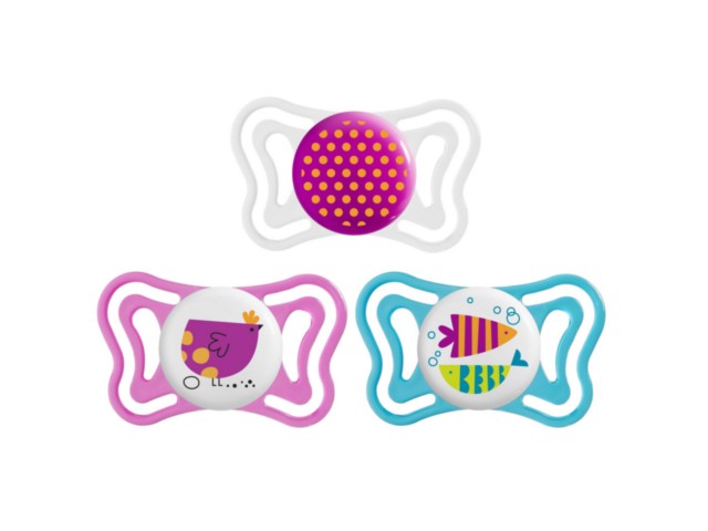 Chicco 00071035110000 Smoczek do uspokajania Physio Light różowy silikon.16-36m+ interakcje ulotka smoczek - 2 szt.