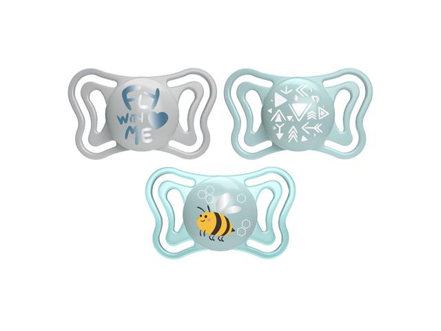 Chicco 00071037210000 Smoczek uspokajający Physioforma Light niebieski silikon.2-6m+ interakcje ulotka smoczek  2 szt.