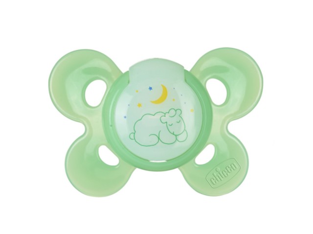 Chicco 00074913410000 Smoczek do uspokajania Physio Comfort silikonowy lumi 6m+ interakcje ulotka smoczek - 1 szt.
