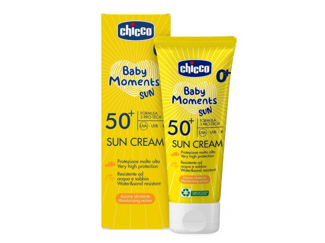 Chicco Baby Moments Krem do opalania SPF 50+ interakcje ulotka krem - 75 ml