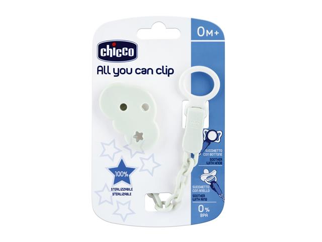 Chicco Łańcuszek do smoczka z klipsem neutralny 00004084310000 interakcje ulotka łańcuszek - 1 szt.