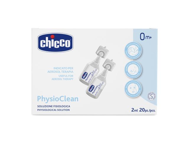 Chicco PhysioClean Roztwór soli fizjologiczej 00010171020200 interakcje ulotka roztwór - 20 poj. po 2 ml
