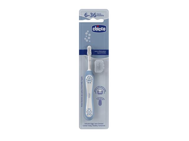 Chicco Szczoteczka do mycia zębów indigo 00012081110000 6-36 miesięcy interakcje ulotka szczotka - 1 szt.