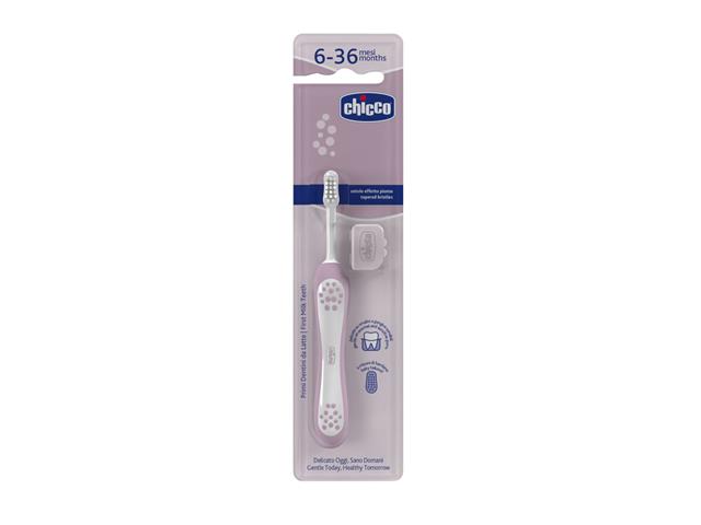 Chicco Szczoteczka do mycia zębów lila 00012081000000 6-36 miesięcy interakcje ulotka szczotka - 1 szt.