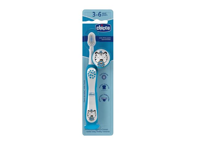 Chicco Tiger Szczoteczka do mycia zębów 3-6 lat interakcje ulotka szczotka - 1 szt.