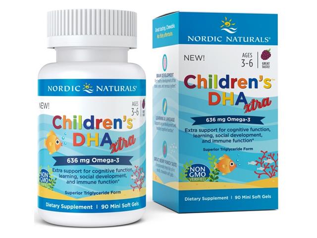 Children's DHA Xtra 636 mg berry punch interakcje ulotka kapsułki  90 szt.