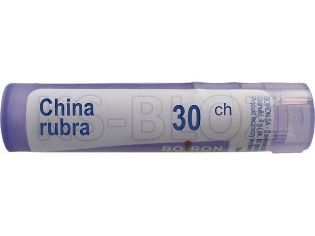 China Rubra 30 CH interakcje ulotka granulki  4 g
