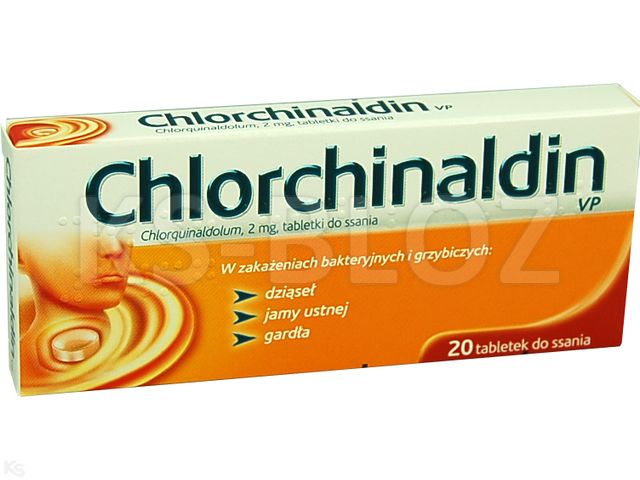 Chlorchinaldin Vp interakcje ulotka tabletki do ssania 2 mg 