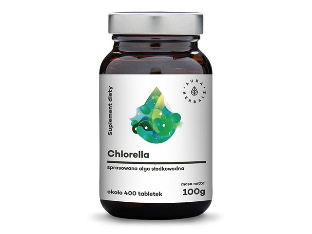 Chlorella 2940 mg interakcje ulotka tabletki  400 tabl.