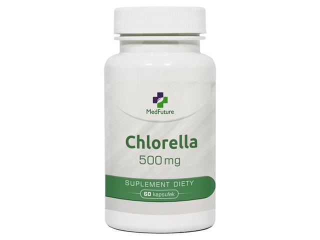 Chlorella 500 mg interakcje ulotka kapsułki  60 kaps.