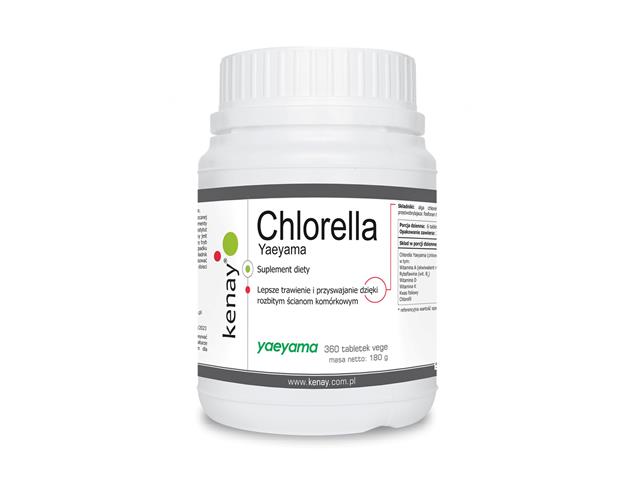 Chlorella interakcje ulotka tabletki - 360 tabl.