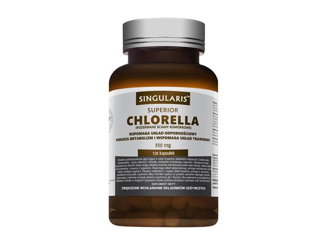 Chlorella Singularis Superior interakcje ulotka kapsułki  120 kaps.