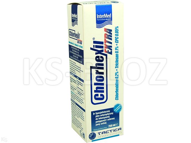 Chlorhexil Extra Płyn do płukania jamy ustnej interakcje ulotka płyn do płukania jamy ustnej  250 ml