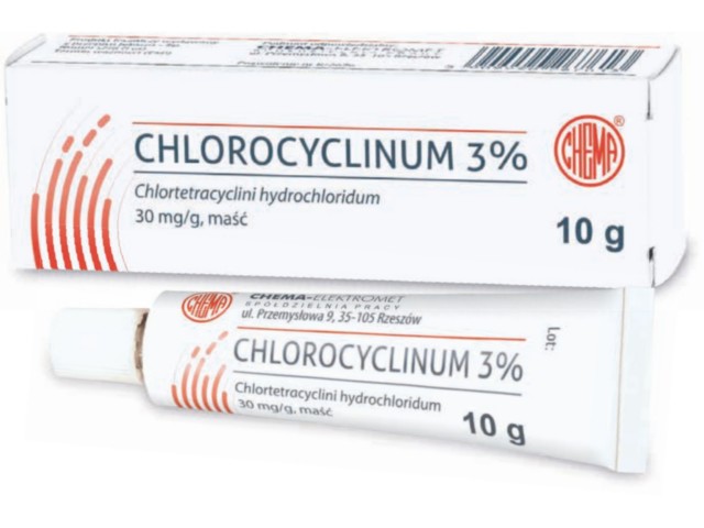 Chlorocyclinum 3% interakcje ulotka maść 30 mg/g 