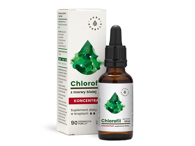Chlorofil Z Morwy Białej Koncentrat interakcje ulotka krople - 30 ml