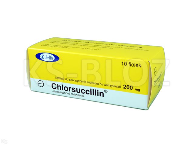 Chlorsuccillin interakcje ulotka proszek do sporządzania roztworu do wstrzykiwań 200 mg 10 fiol.s.subs.