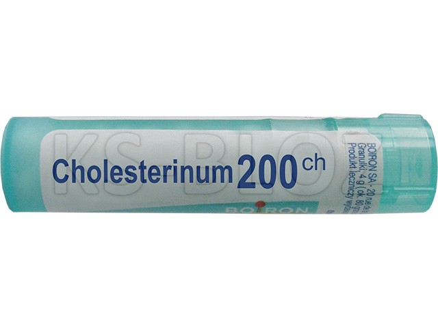 Cholesterinum 200 CH interakcje ulotka granulki  4 g