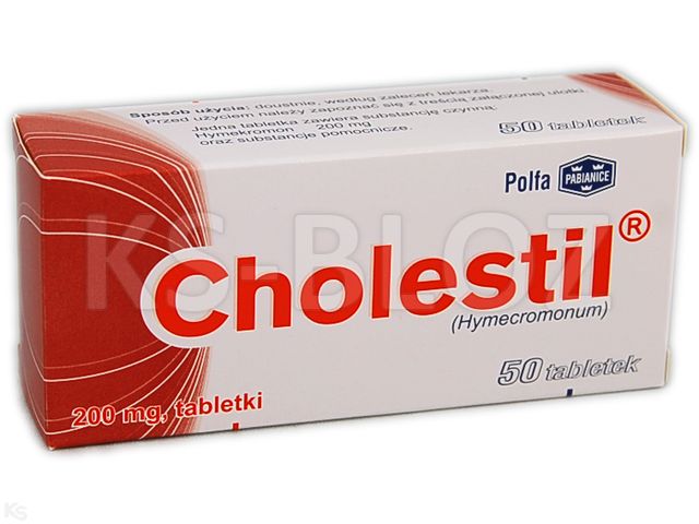 Cholestil interakcje ulotka tabletki 200 mg 50 tabl. | 5 blist.po 10 szt.