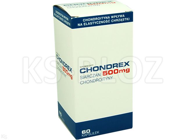 Chondrex 500 mg interakcje ulotka kapsułki  60 kaps.