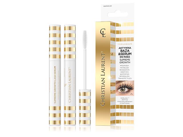 CHRISTIAN LAURENT POUR LA BEAUTE Aktywna baza i serum do rzęs Supreme Growth interakcje ulotka serum - 1 szt.