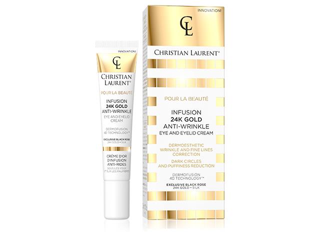 CHRISTIAN LAURENT POUR LA BEAUTE Infuzyjny złoty Krem pod oczy i na powieki interakcje ulotka krem  20 ml