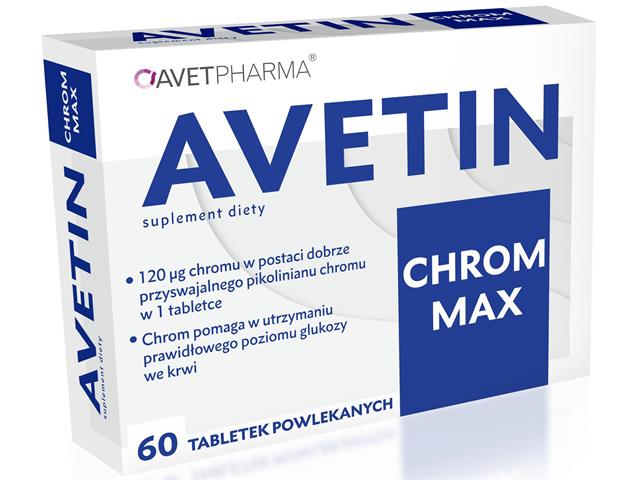 Chrom Max Avet interakcje ulotka tabletki  60 tabl.