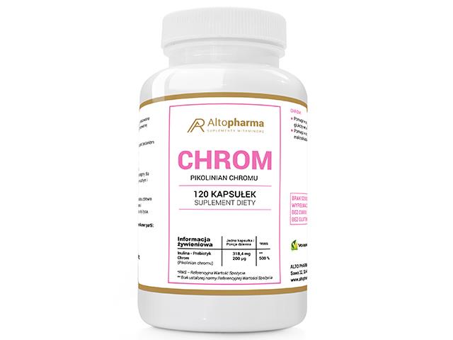 Chrom Pikolinian Chromu 200mcg interakcje ulotka kapsułki  120 kaps.