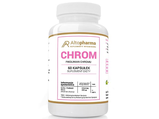 Chrom Pikolinian Chromu 200mcg interakcje ulotka kapsułki  60 kaps.