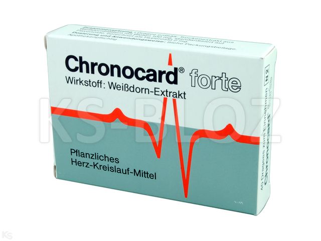 Chronocard Forte interakcje ulotka drażetki 100 mg 40 draż.