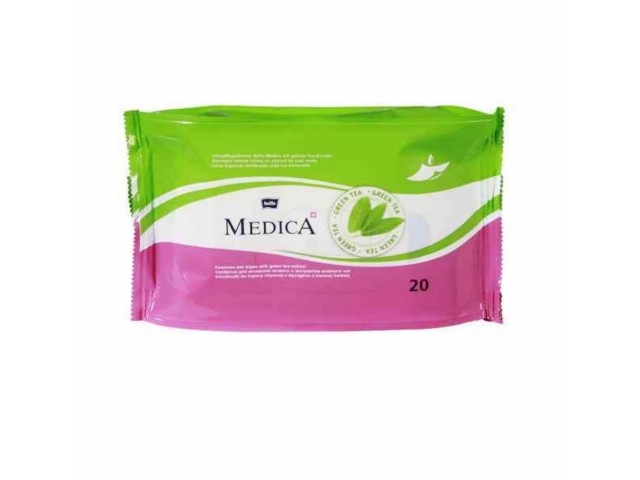 Chust.d/hig.intym. BELLA MEDICA Green Tea interakcje ulotka chusteczka  20 szt.