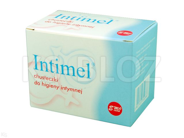 Chust.d/hig.intym. EMO INTIMEL interakcje ulotka chusteczka - 10 sasz.