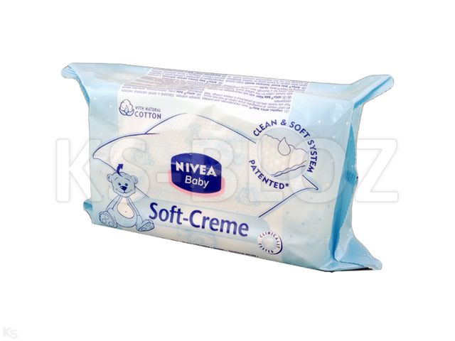 Chust.nawilż. NIVEA BABY SOFT CREME x72 wkład interakcje ulotka chusteczka - 1 op.