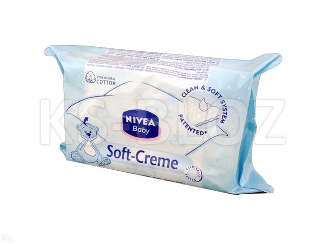 Chust.nawilż. NIVEA BABY SOFT CREME x72 wkład interakcje ulotka   1 op.