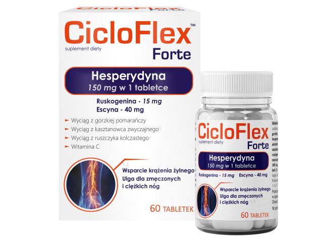 CicloFlex Forte interakcje ulotka tabletki  60 tabl.