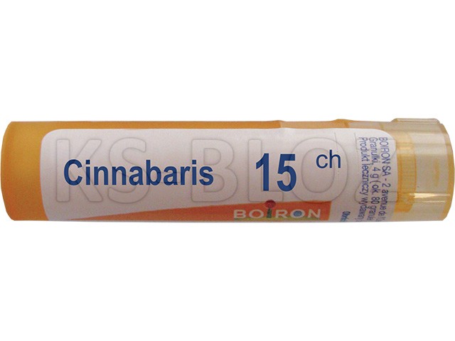 Cinnabaris 15 CH interakcje ulotka granulki  4 g