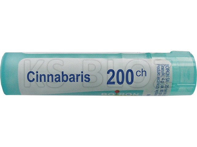 Cinnabaris 200 CH interakcje ulotka granulki  4 g