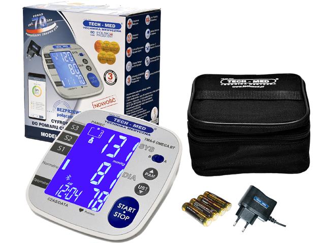 Ciśnien. elektroniczny TMA-6 OMEGA BT z BLUETOOTH interakcje ulotka ciśnieniomierz - 1 szt.