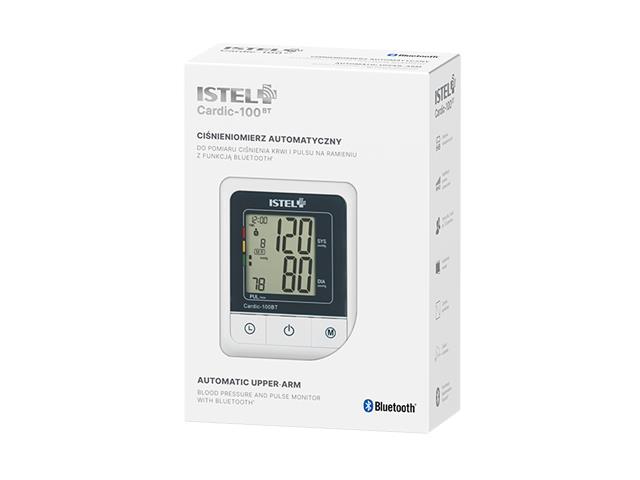 Ciśnieniomierz ISTEL Cardic-100 BT z zasilaczem oraz Funkcją Bluetooth automatyczny naramienny interakcje ulotka   1 szt.