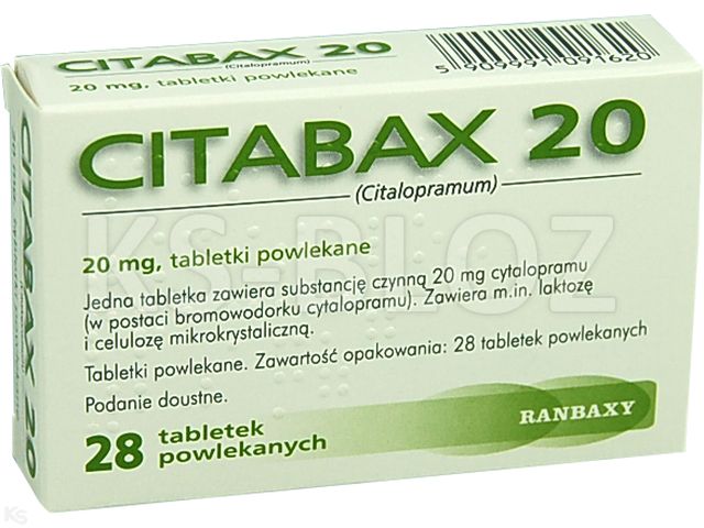 Citabax 20 interakcje ulotka tabletki powlekane 0,02 g 28 tabl.