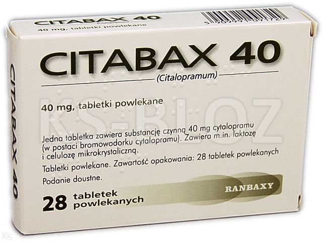 Citabax 40 interakcje ulotka tabletki powlekane 40 mg 28 tabl.