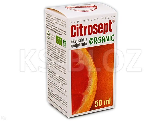 Citrosept Organic interakcje ulotka krople  50 ml