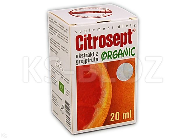 Citrosept Organic interakcje ulotka krople  20 ml