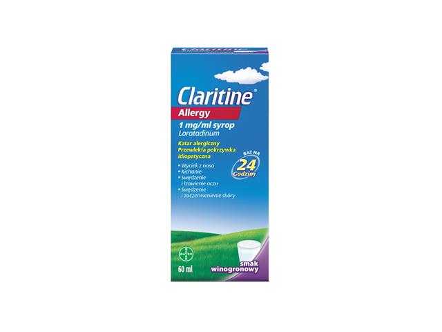 Claritine Allergy interakcje ulotka syrop 1 mg/ml 1 but. po 60 ml