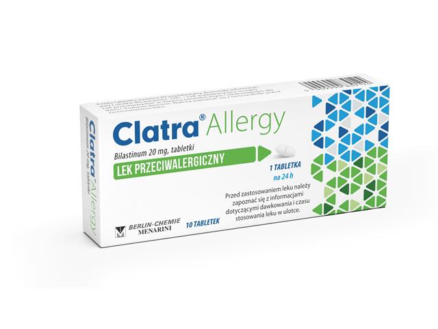 Clatra Allergy interakcje ulotka tabletki 20 mg 