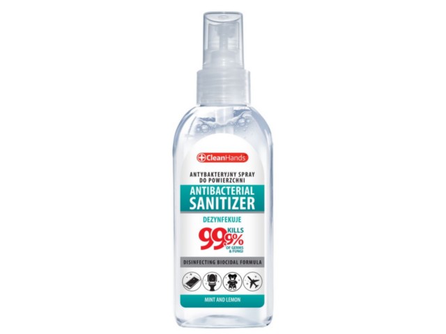 CLEAN HANDS Antybakteryjny spray do powierzchni interakcje ulotka spray  100 ml