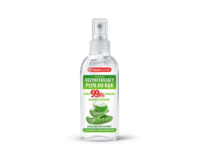 Clean Hands Płyn dezynfekujący do rąk z aloesem i prowitaminą B5 original interakcje ulotka płyn dezynfekujący 100 ml